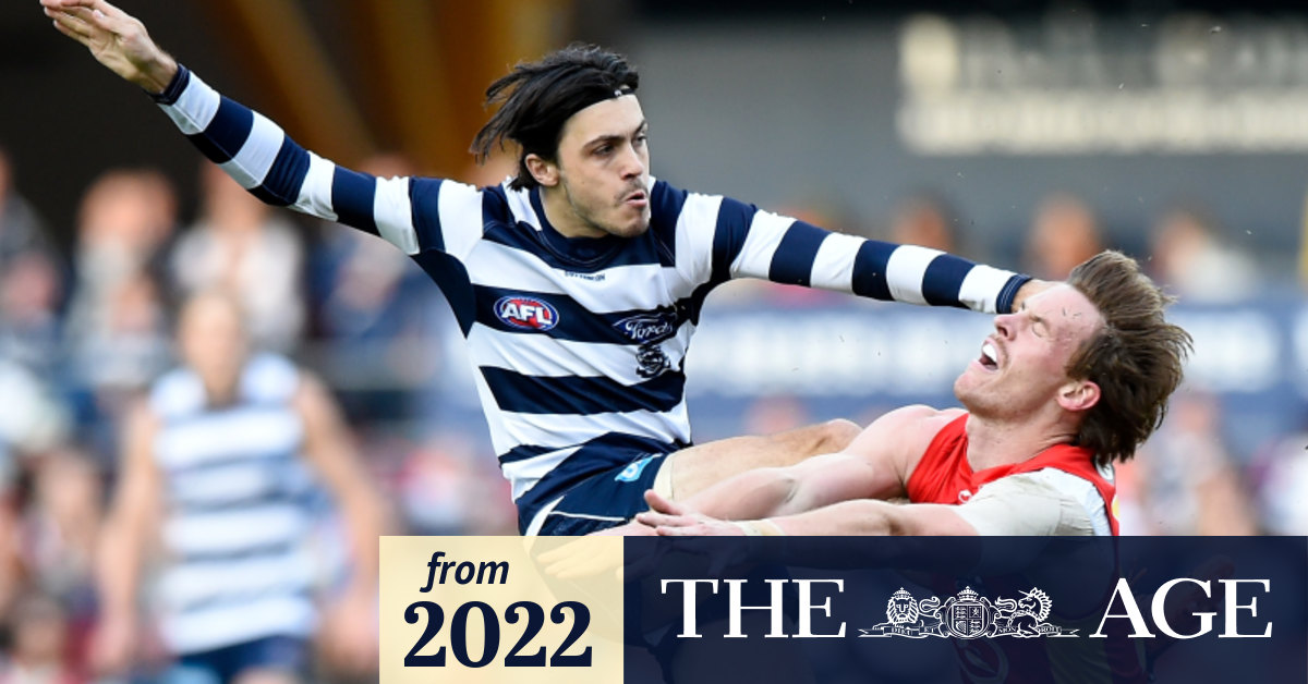 AFL Gold Coast v Geelong Cats Geelong win minor premiership with victory at Metricon Stadium